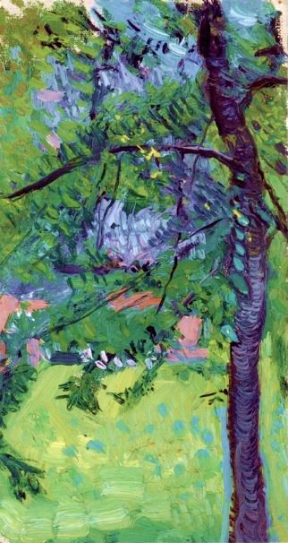Meadow with Houses in Background (1907) - Richard Gerstl Tablo