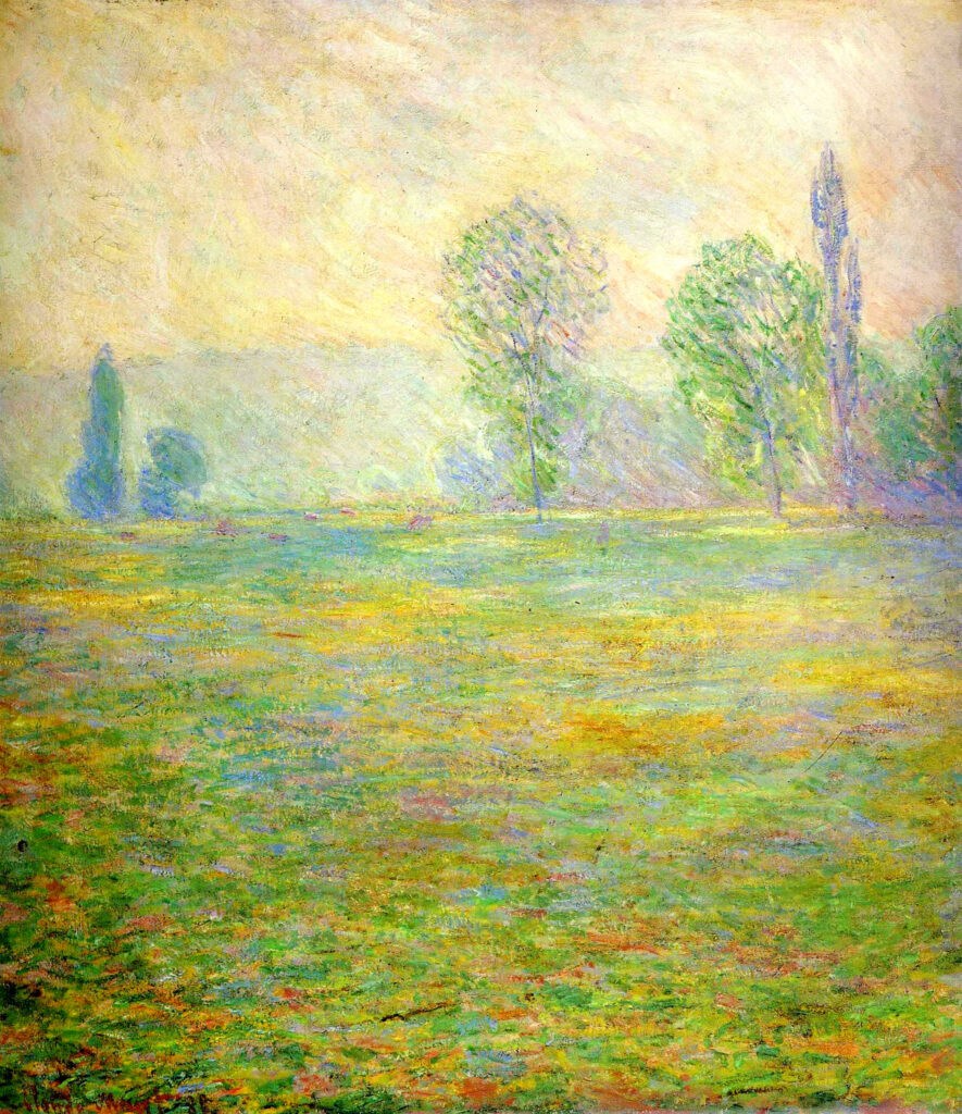 Meadows in Giverny (1888) - Claude Monet Tablo