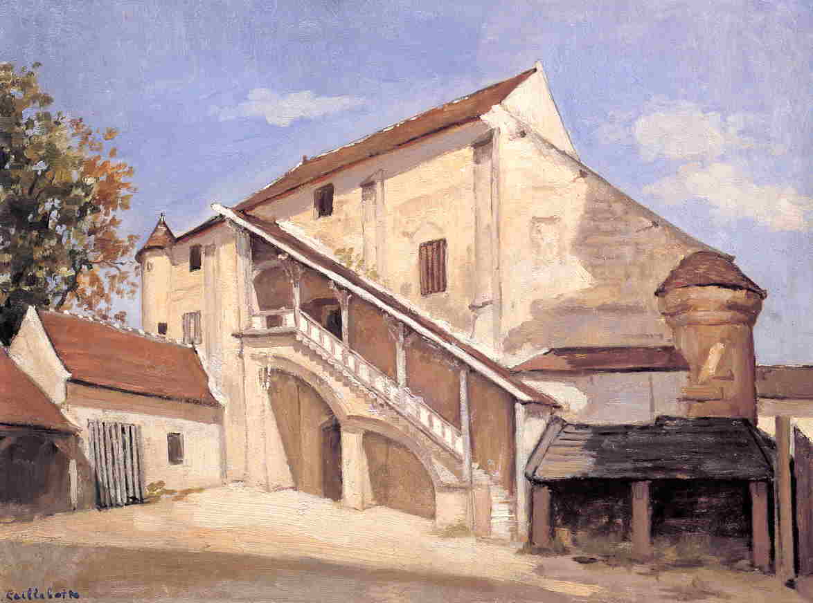 Meaux. Effect of Sunlight on the Old Chapterhouse (1871) - Gustave Caillebotte Tablo