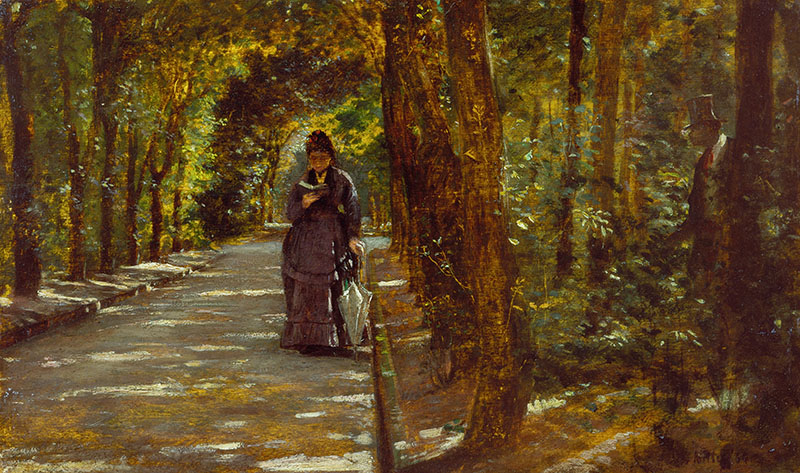 Meeting at the Forest of Portici (1864) - Giuseppe De Nittis Tablo