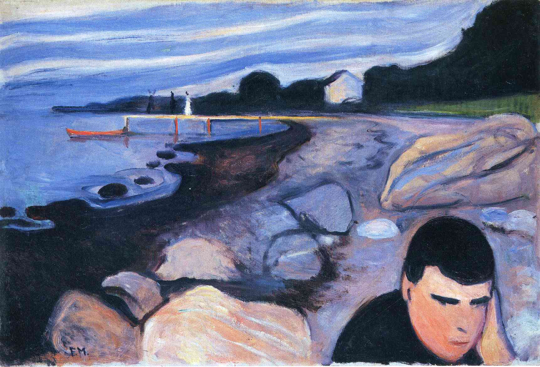 Melancholy (1892) - Edvard Munch Tablo