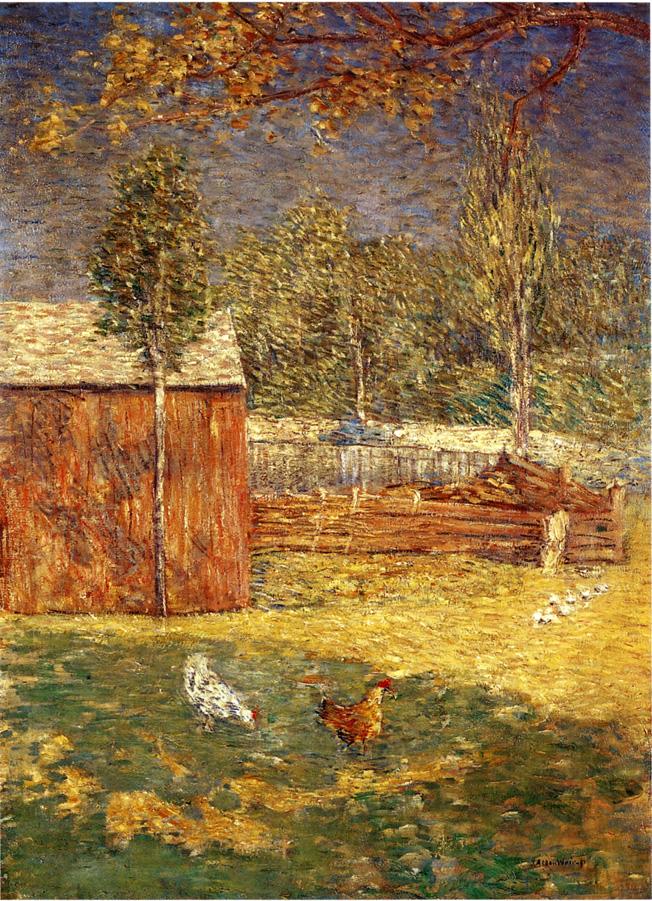 Midday (1891) - Julian Alden Weir Tablo