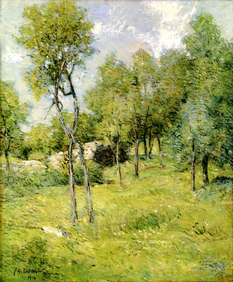 Midsummer Landscape (1914) - Julian Alden Weir Tablo