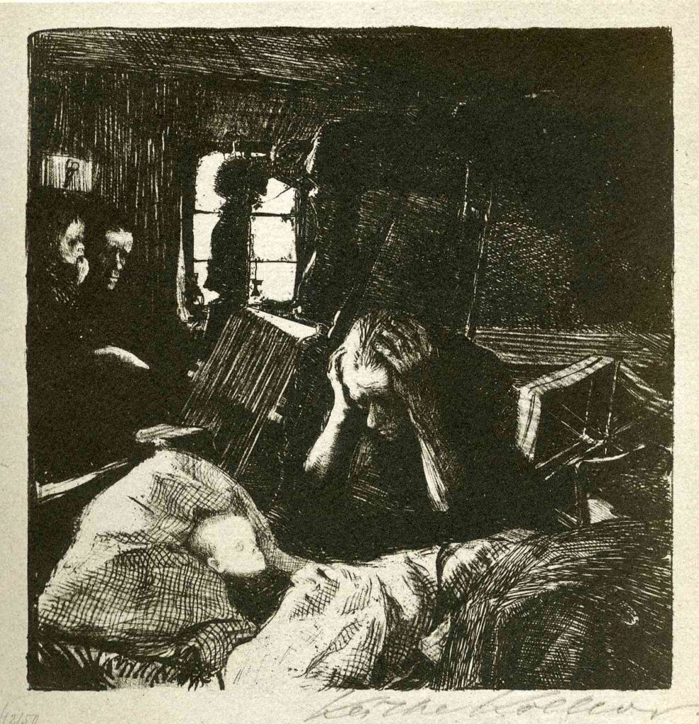 Misery (1893) - Käthe Kollwitz Tablo