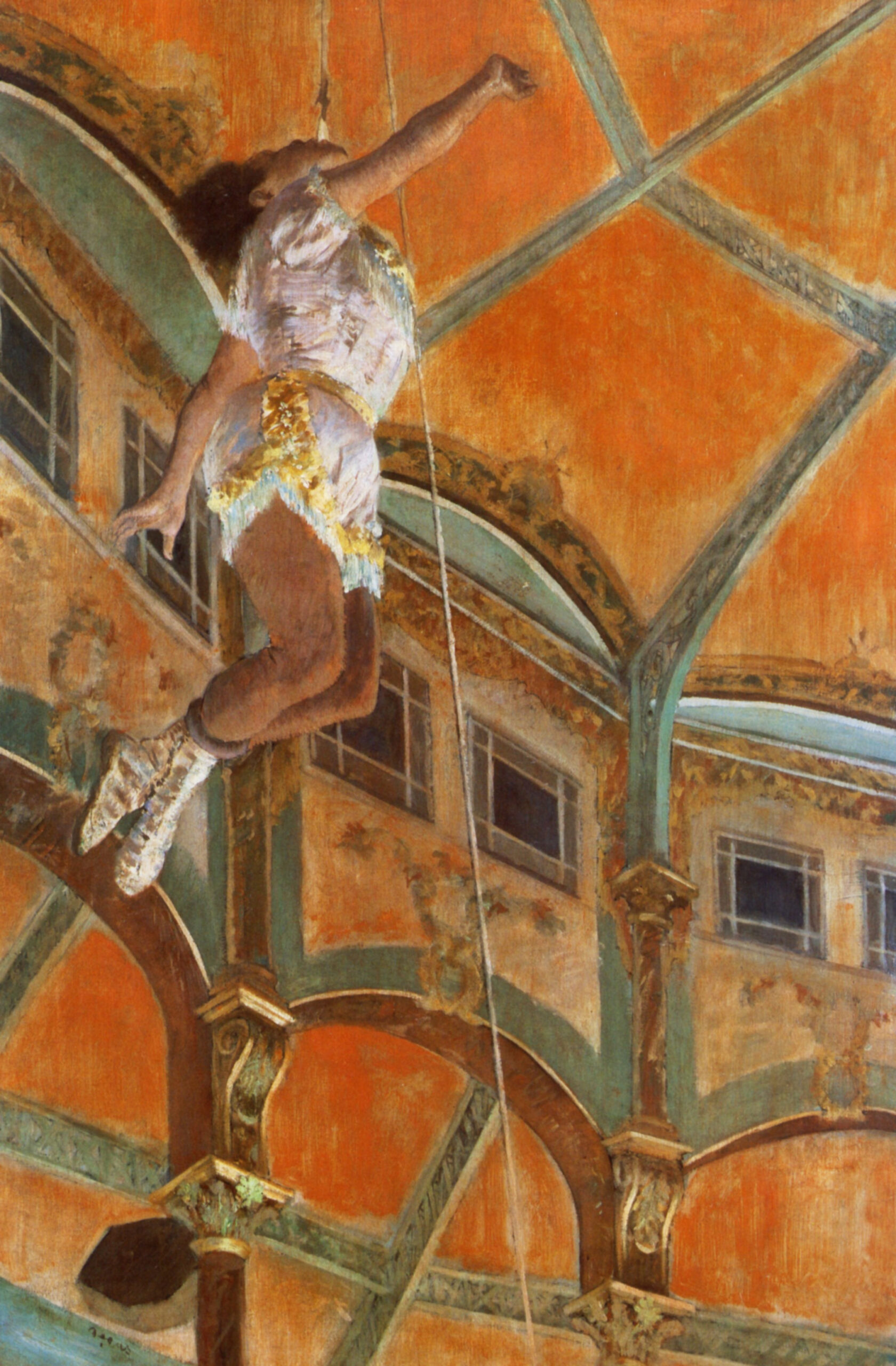Miss La La at the Cirque Fernando (1879) - Edgar Degas Tablo
