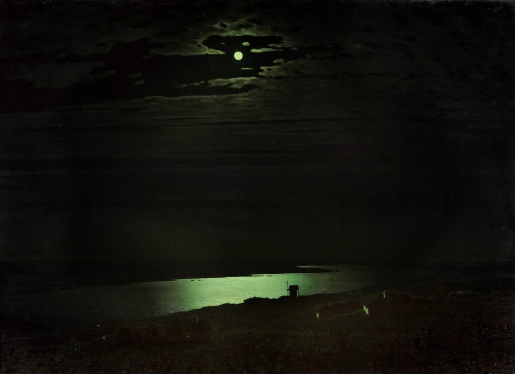 Moonlight Night on the Dnieper (1880) - Arkhip Kuindzhi Tablo