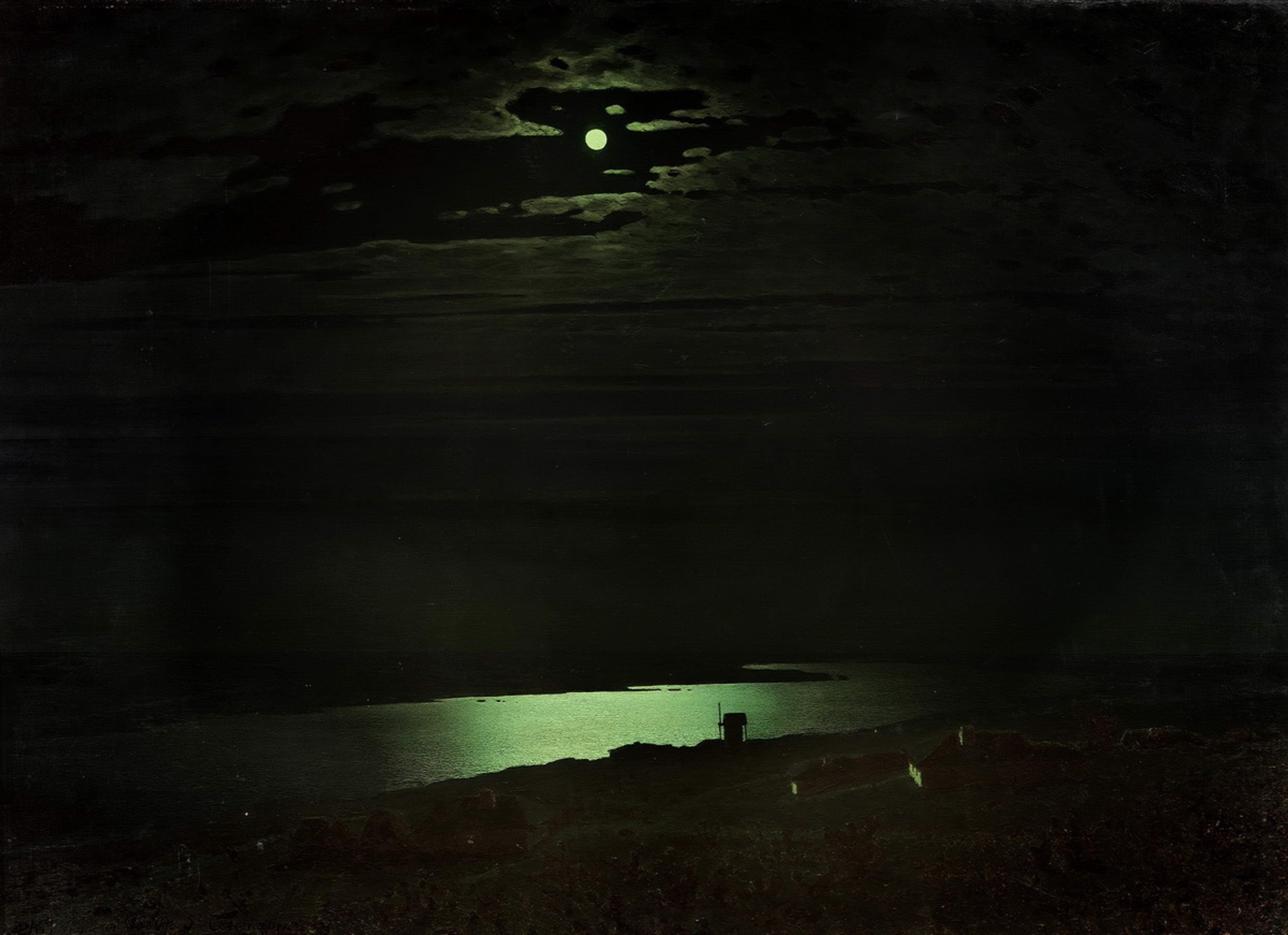 Moonlight Night on the Dnieper (1880) - Arkhip Kuindzhi Tablo