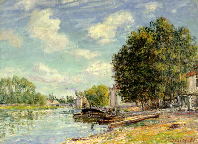 Moret Sur Loing (1885) - Alfred Sisley Tablo