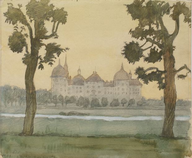 Moritzburg Castle - Mstislav Dobuzhinsky Tablo