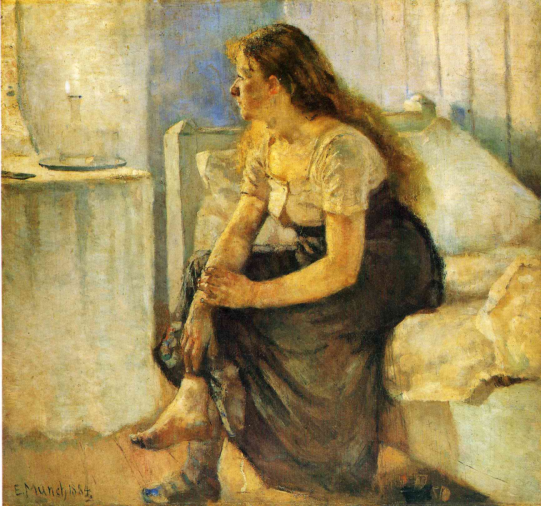 Morning (1884) - Edvard Munch Tablo