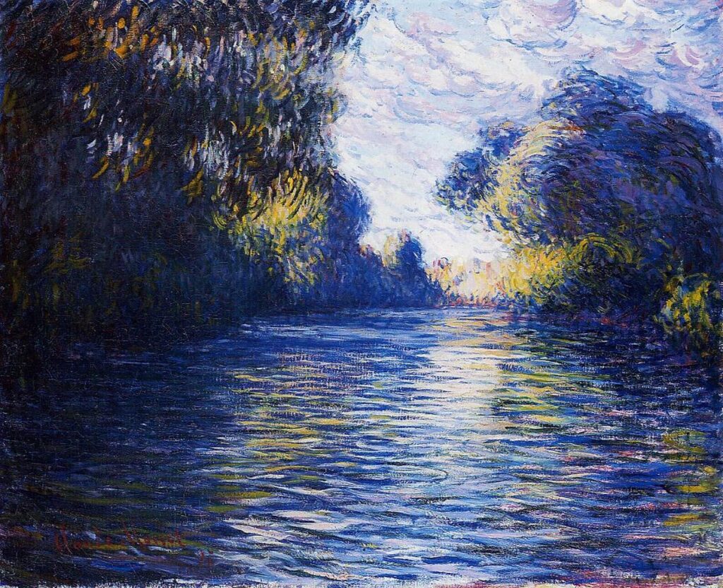 Morning on the Seine (1897) - Claude Monet Tablo