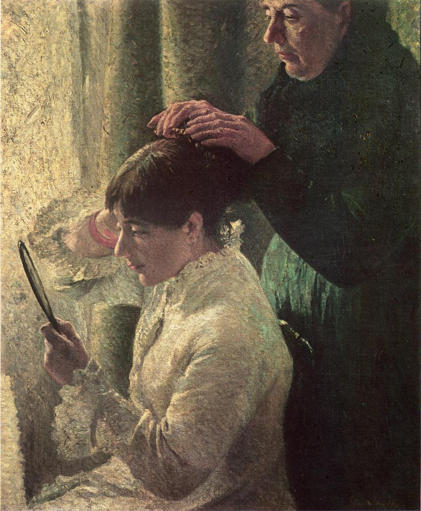 Mother and daughter (1879) - Federico Zandomeneghi Tablo