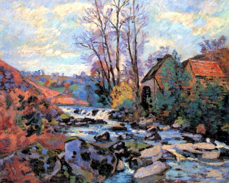 Moulin Bouchardon, Crozant (1895) - Armand Guillaumin Tablo