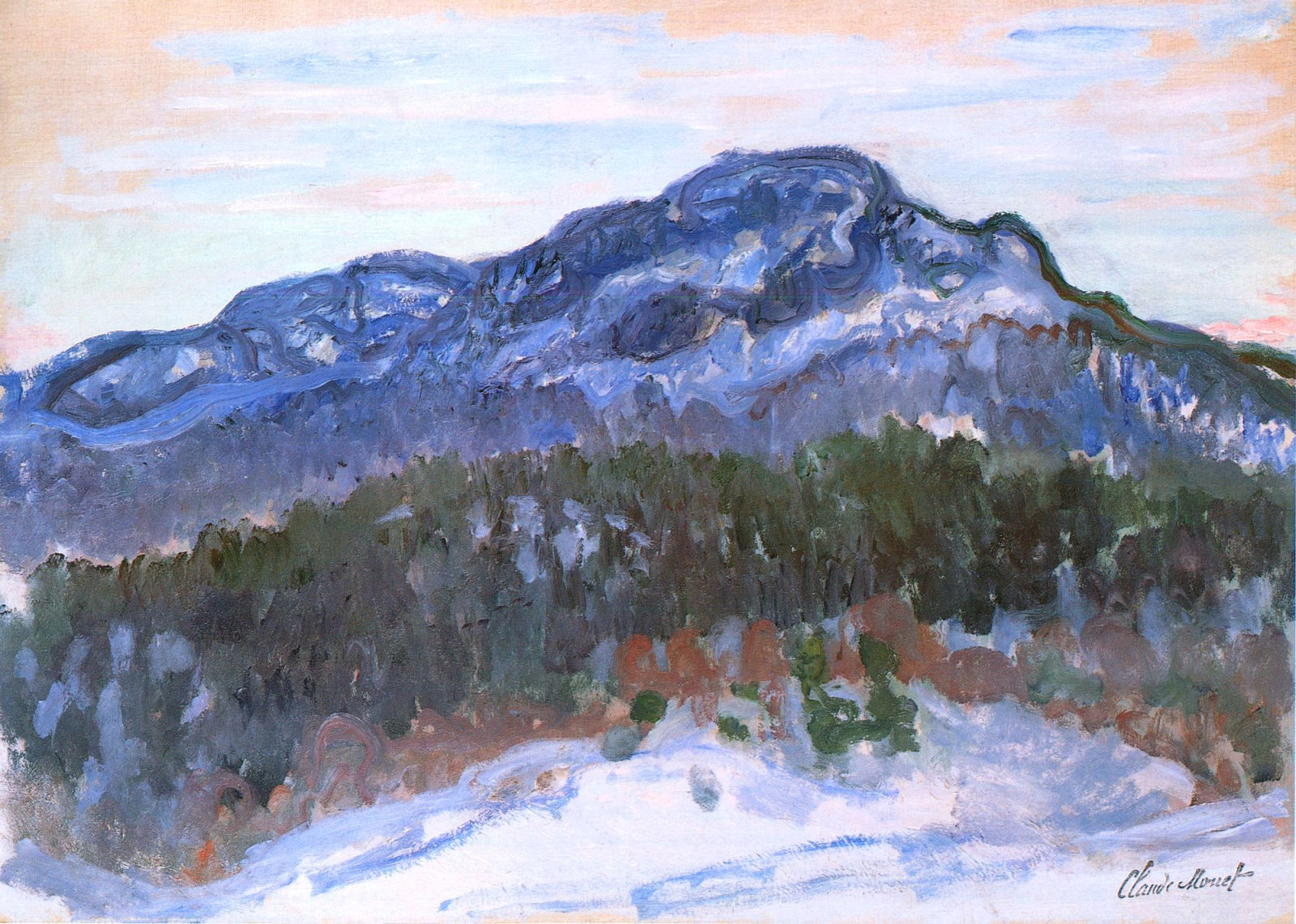 Mount Kolsaas (1895) - Claude Monet Tablo