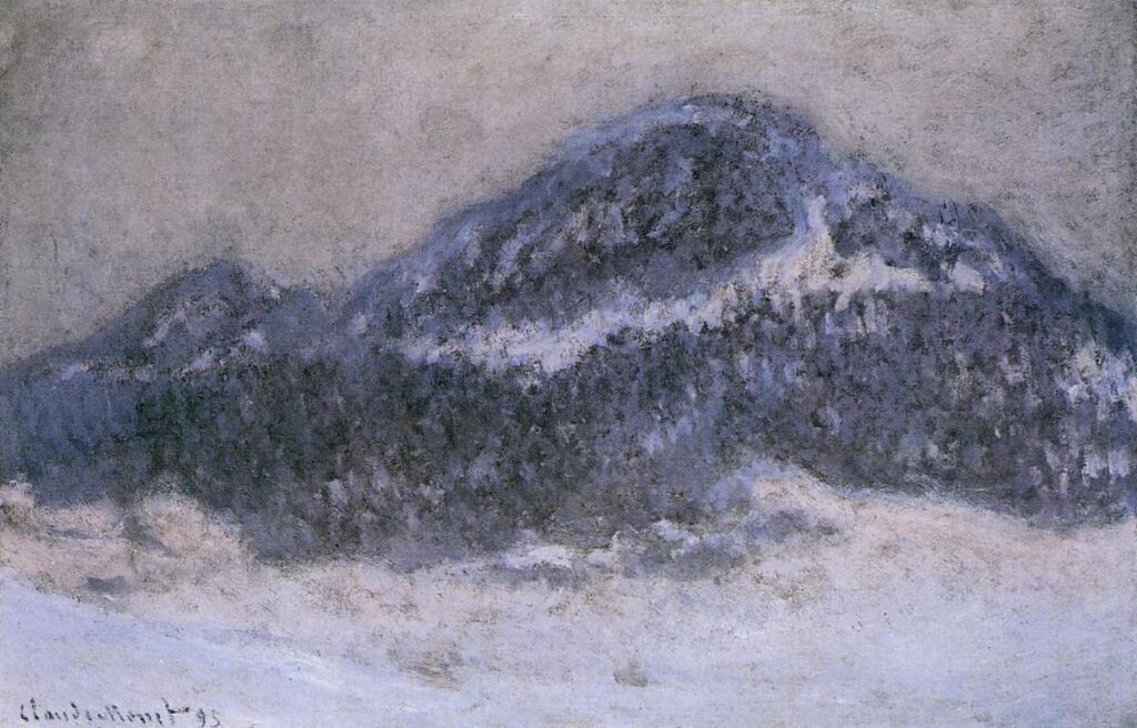 Mount Kolsaas in Misty Weather (1895) - Claude Monet Tablo