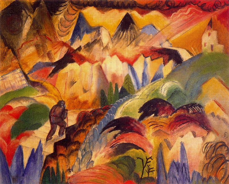 Mountain - Albert Bloch Tablo