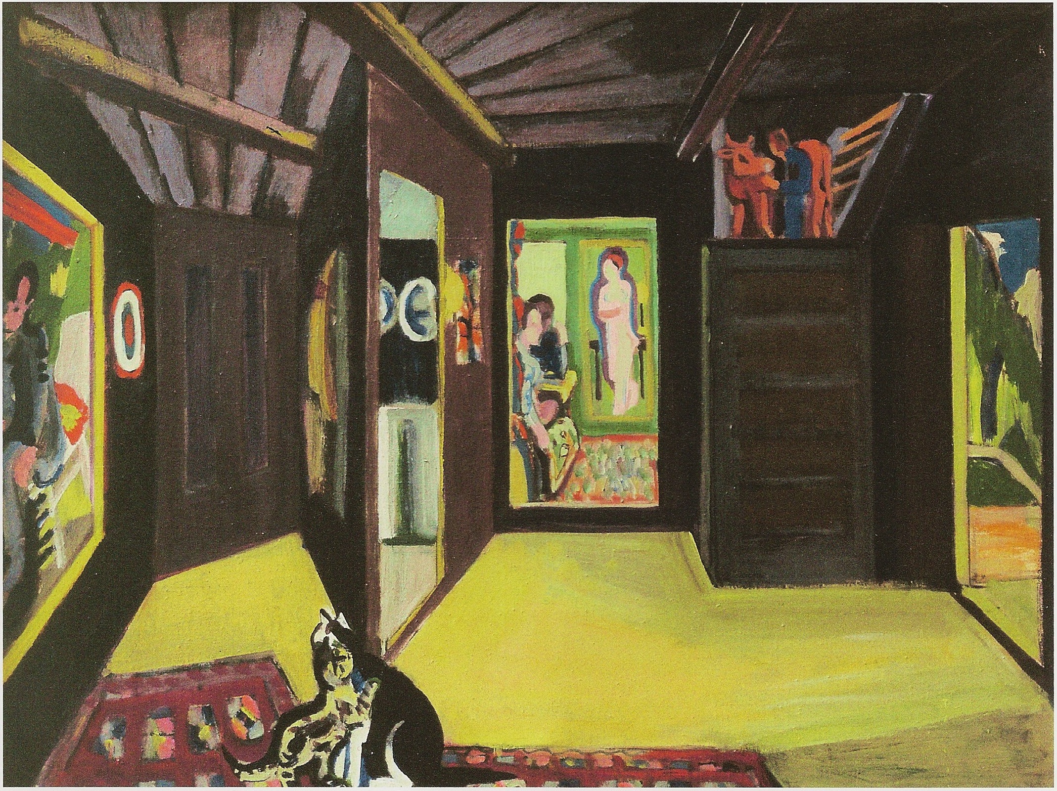 Mountain Atelier (1937) - Ernst Ludwig Kirchner Tablo