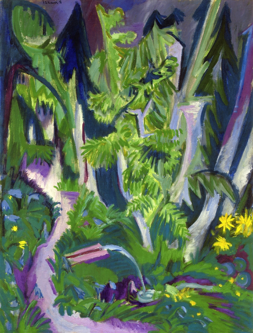 Mountain Forest (1919) - Ernst Ludwig Kirchner Tablo