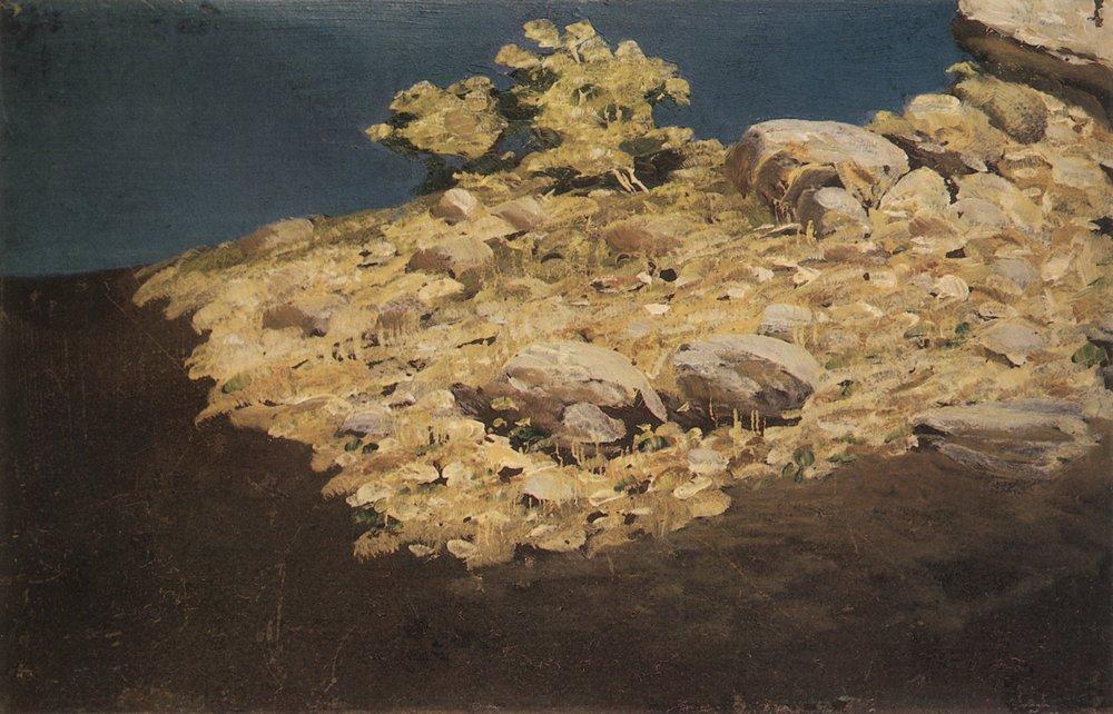 Mountain slope. Crimea (1890) - Arkhip Kuindzhi Tablo