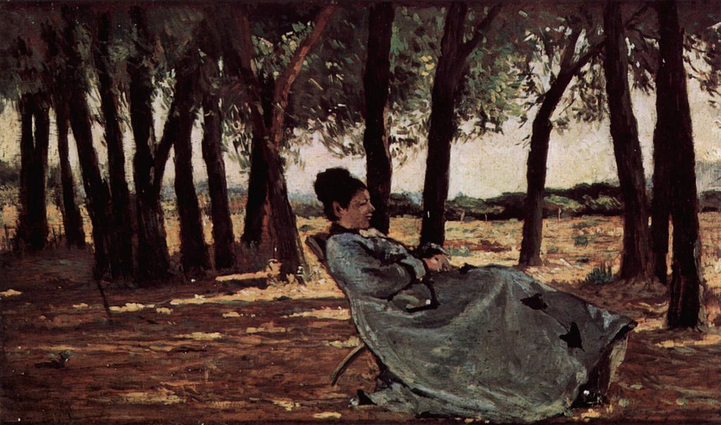 Mrs. Martelli in Castiglioncello (1866) - Giovanni Fattori Tablo