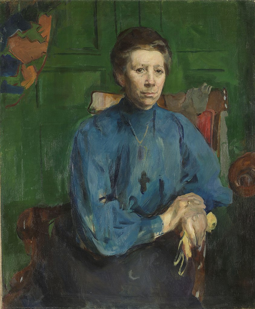 Mrs. Vedastine Aubert, B. Moe (1910) - Harriet Backer Tablo