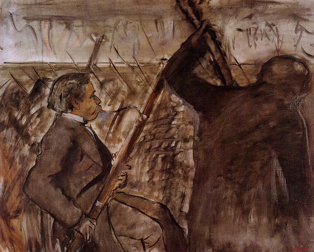 Musicians in the Orchestra (1870) - Edgar Degas Tablo
