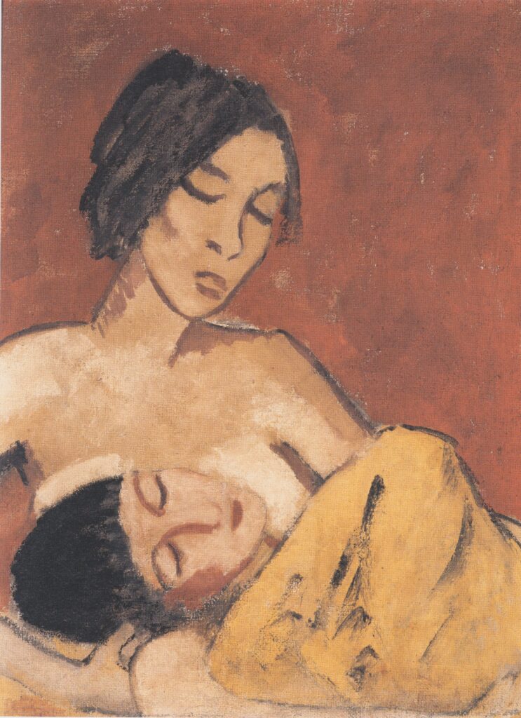 Mutter Und Sohn (1919) - Otto Mueller Tablo