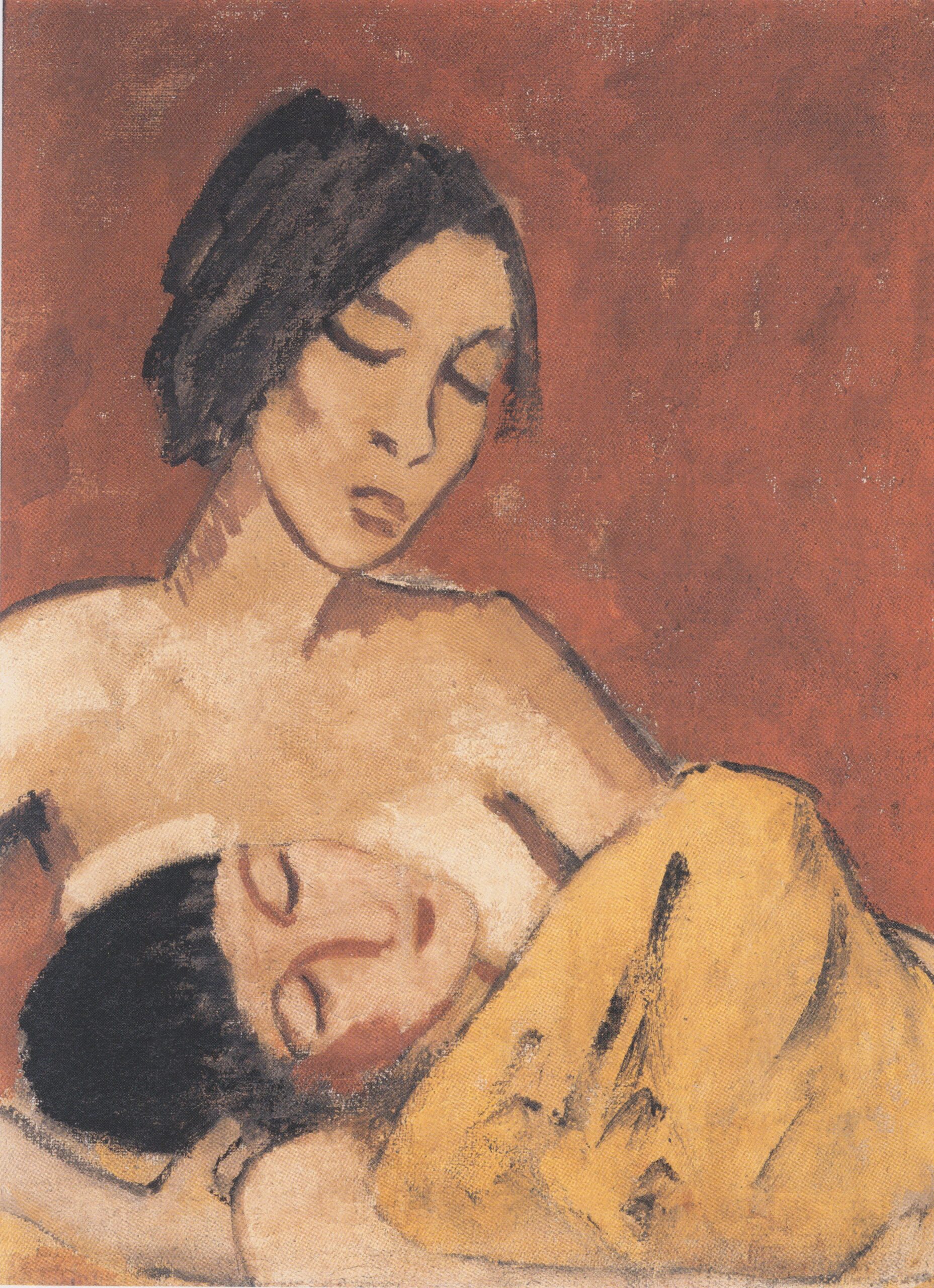 Mutter Und Sohn (1919) - Otto Mueller Tablo