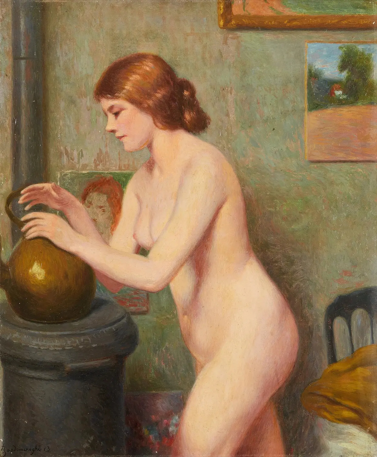 My model (1913) - Federico Zandomeneghi Tablo