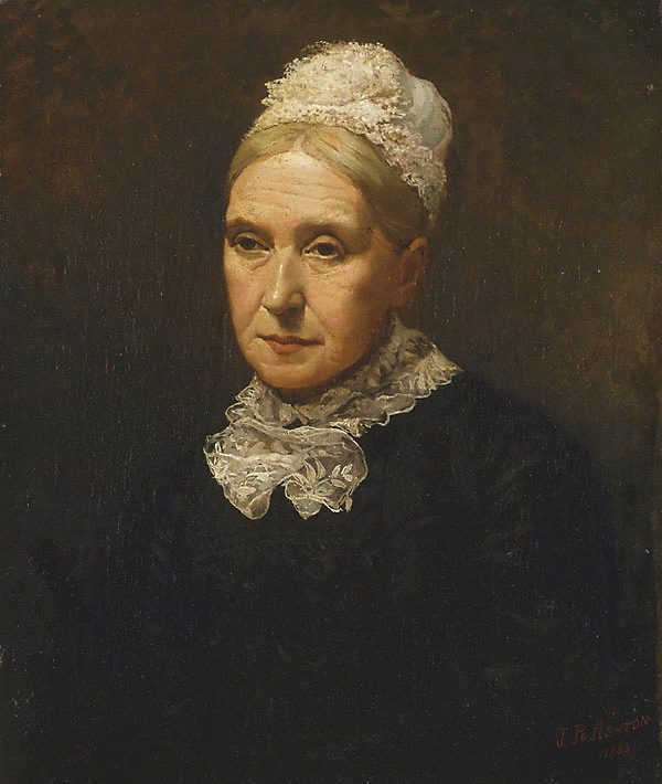My mother (1883) - Julian Ashton Tablo