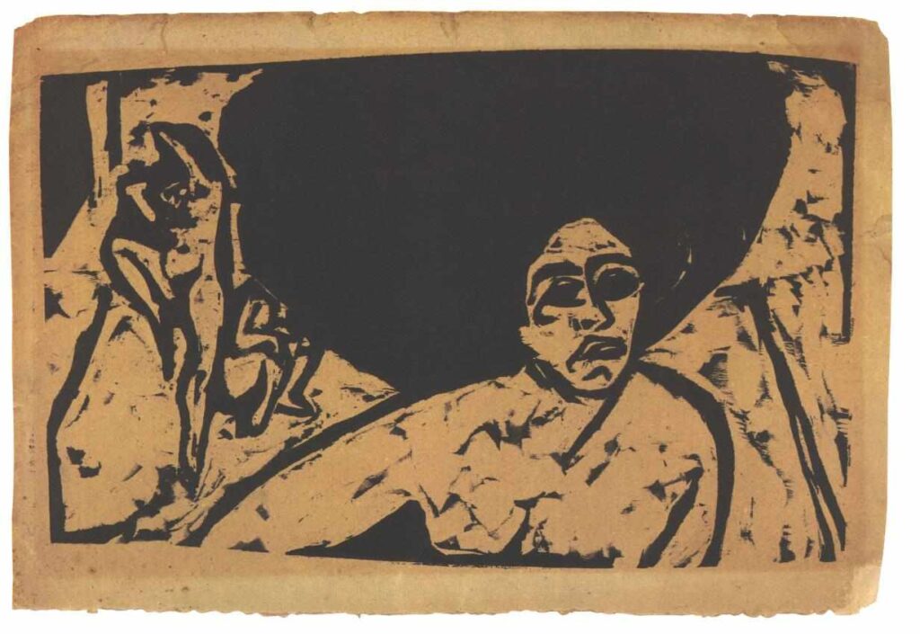 Nacked Female Dancer - Ernst Ludwig Kirchner Tablo