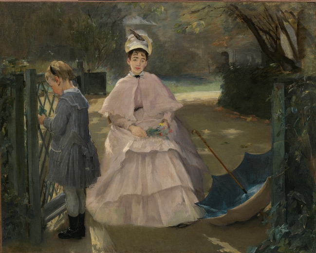 Nanny with a Child (1877) - Eva Gonzalès Tablo