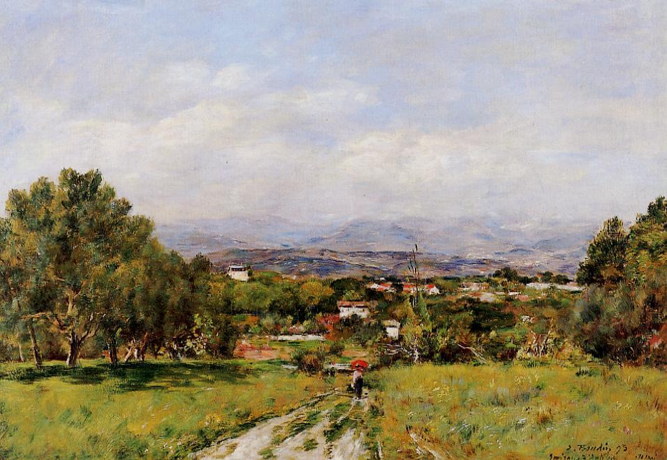 Near Antibes (1893) - Eugène Boudin Tablo