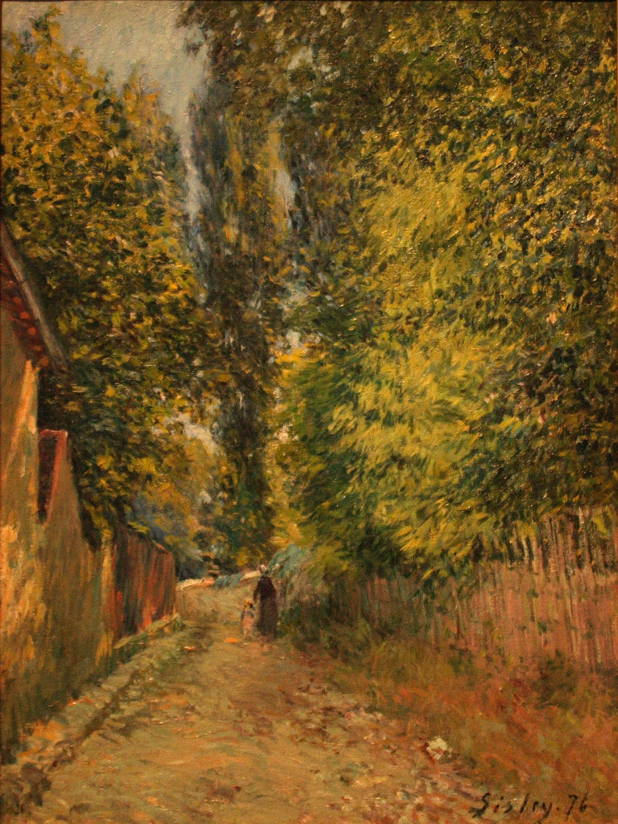 Near Louveciennes (1876) - Alfred Sisley Tablo