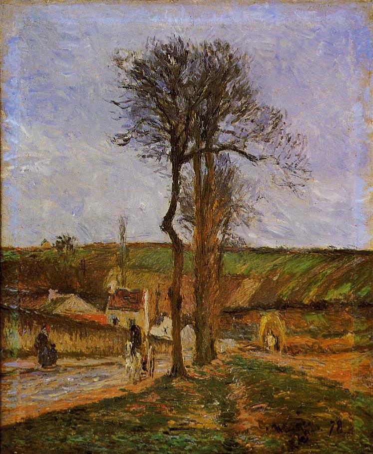 Near Pointoise (1878) - Camille Pissarro Tablo