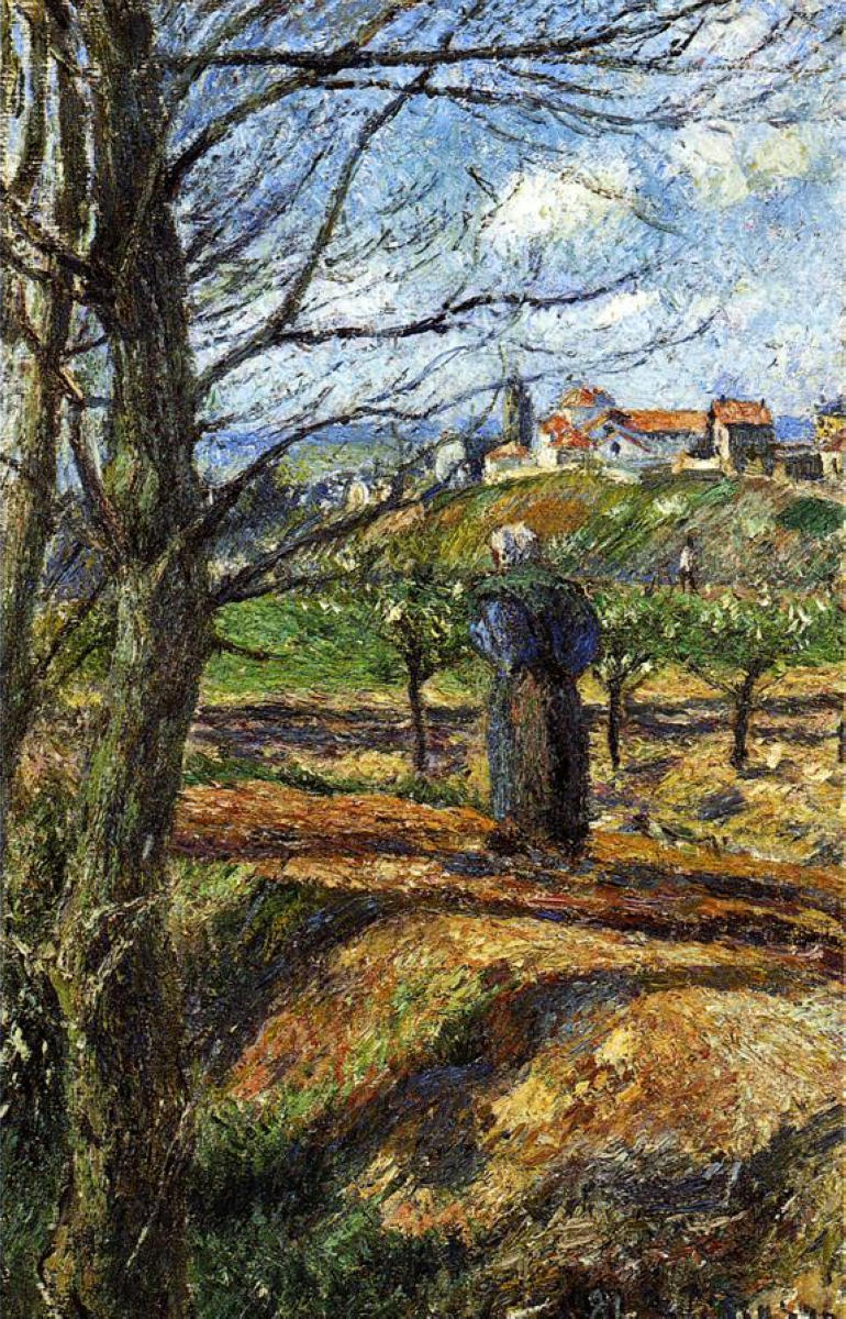 Near Pontoise (1877) - Camille Pissarro Tablo