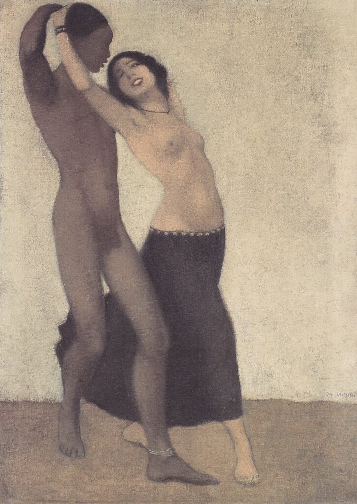 Neger Und Tänzerin (1903) - Otto Mueller Tablo