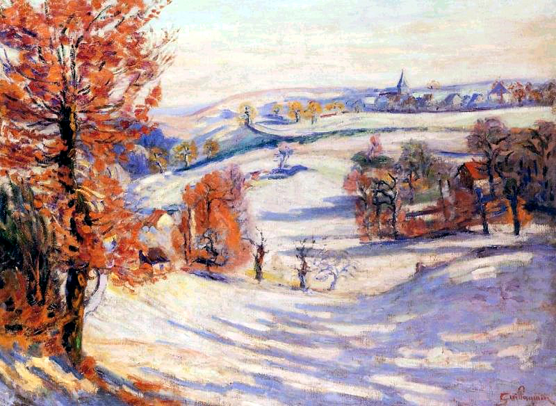 Neige à Crozant (1898) - Armand Guillaumin Tablo
