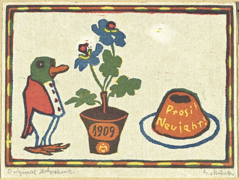 New Year Wish (1909) - Gabriele Münter Tablo