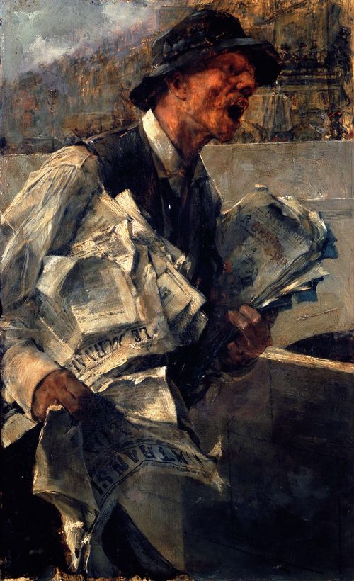 Newspaperman in Paris (The newspaper) (1878) - Giovanni Boldini Tablo