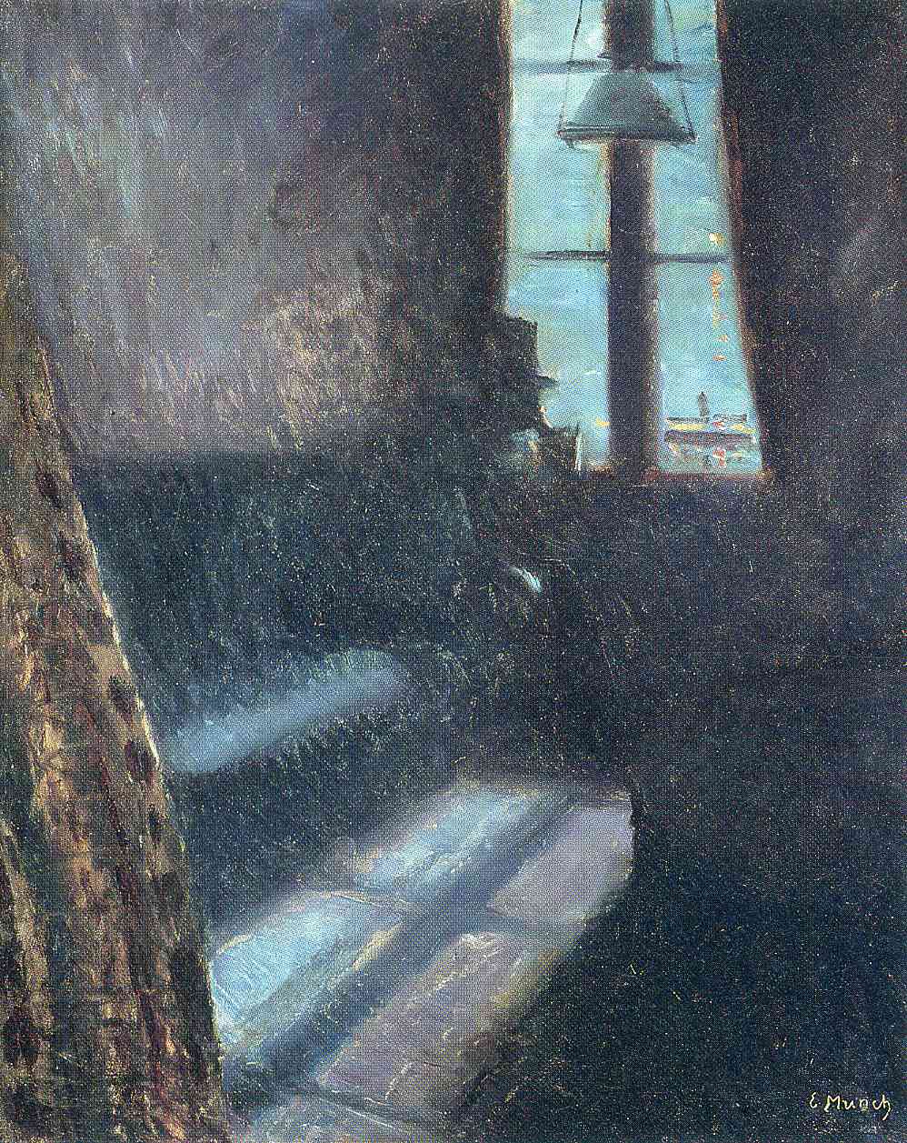 Night (1890) - Edvard Munch Tablo