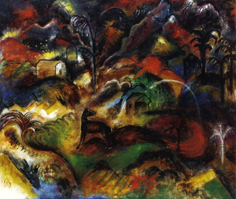 Night in the Valley (1917) - Albert Bloch Tablo