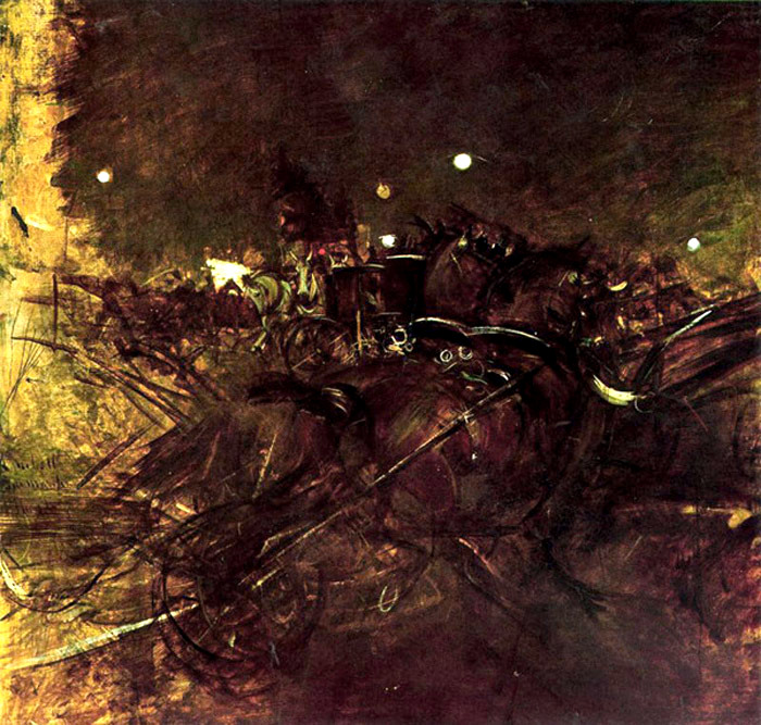 Night on Montmartre (1883) - Giovanni Boldini Tablo