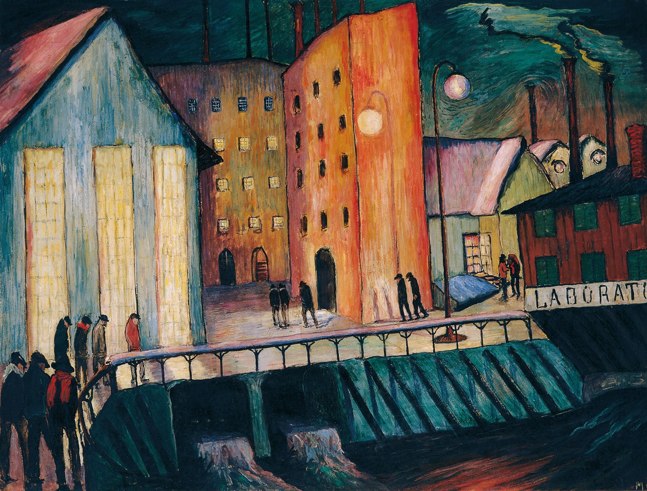 Night shift (1924) - Marianne von Werefkin Tablo