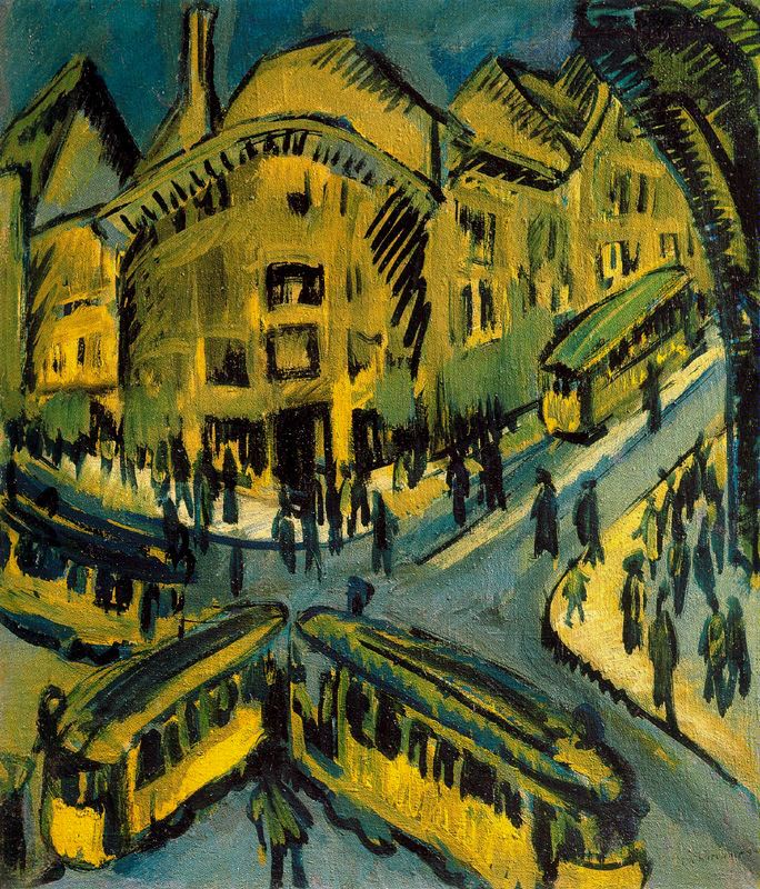 Nollendorfplatz (1912) - Ernst Ludwig Kirchner Tablo