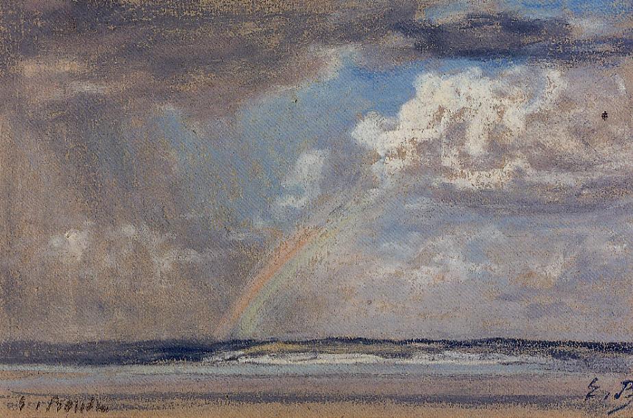 Norman Beach, Arcenciel (1873) - Eugène Boudin Tablo