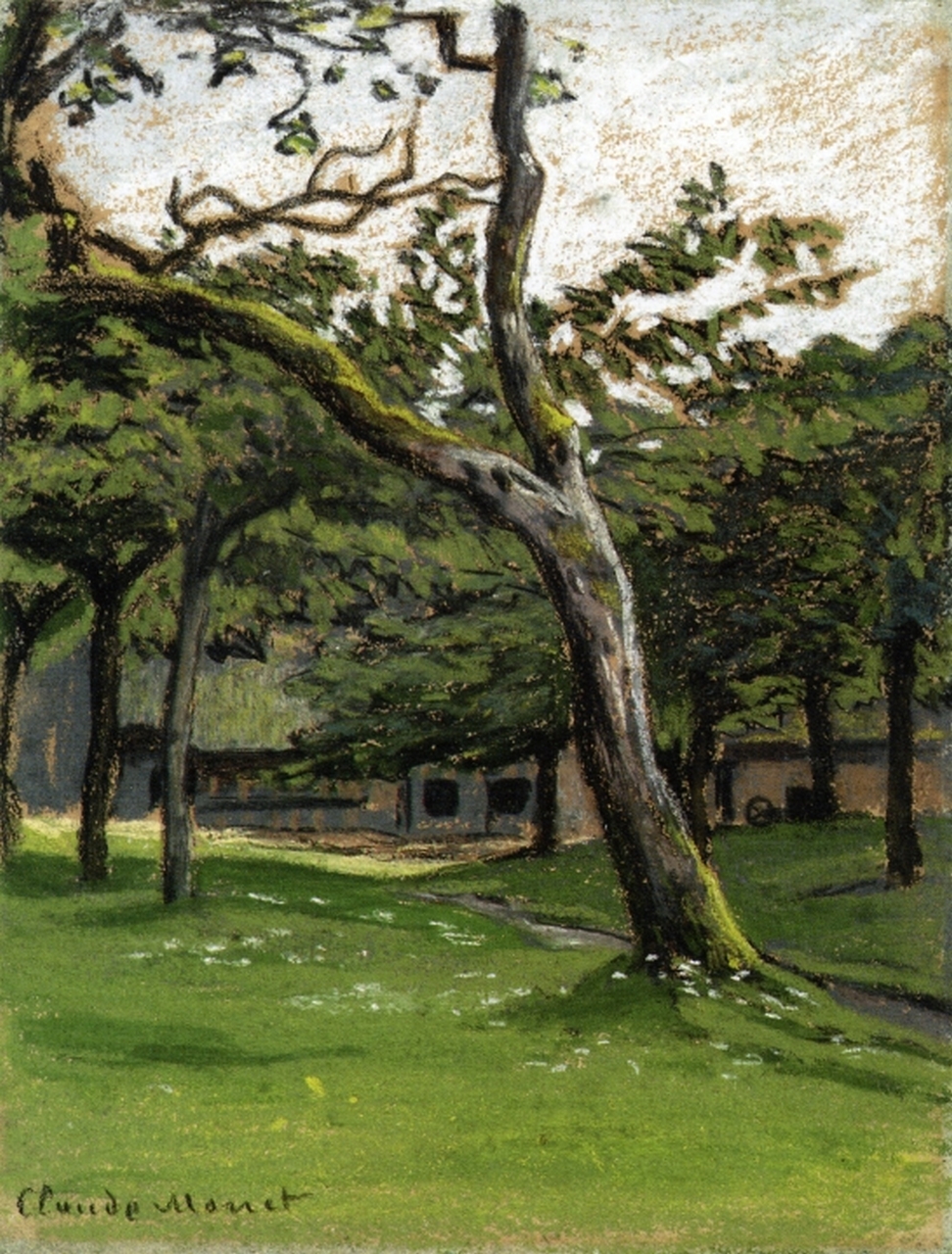 Norman Farm through the Trees (1886) - Claude Monet Tablo