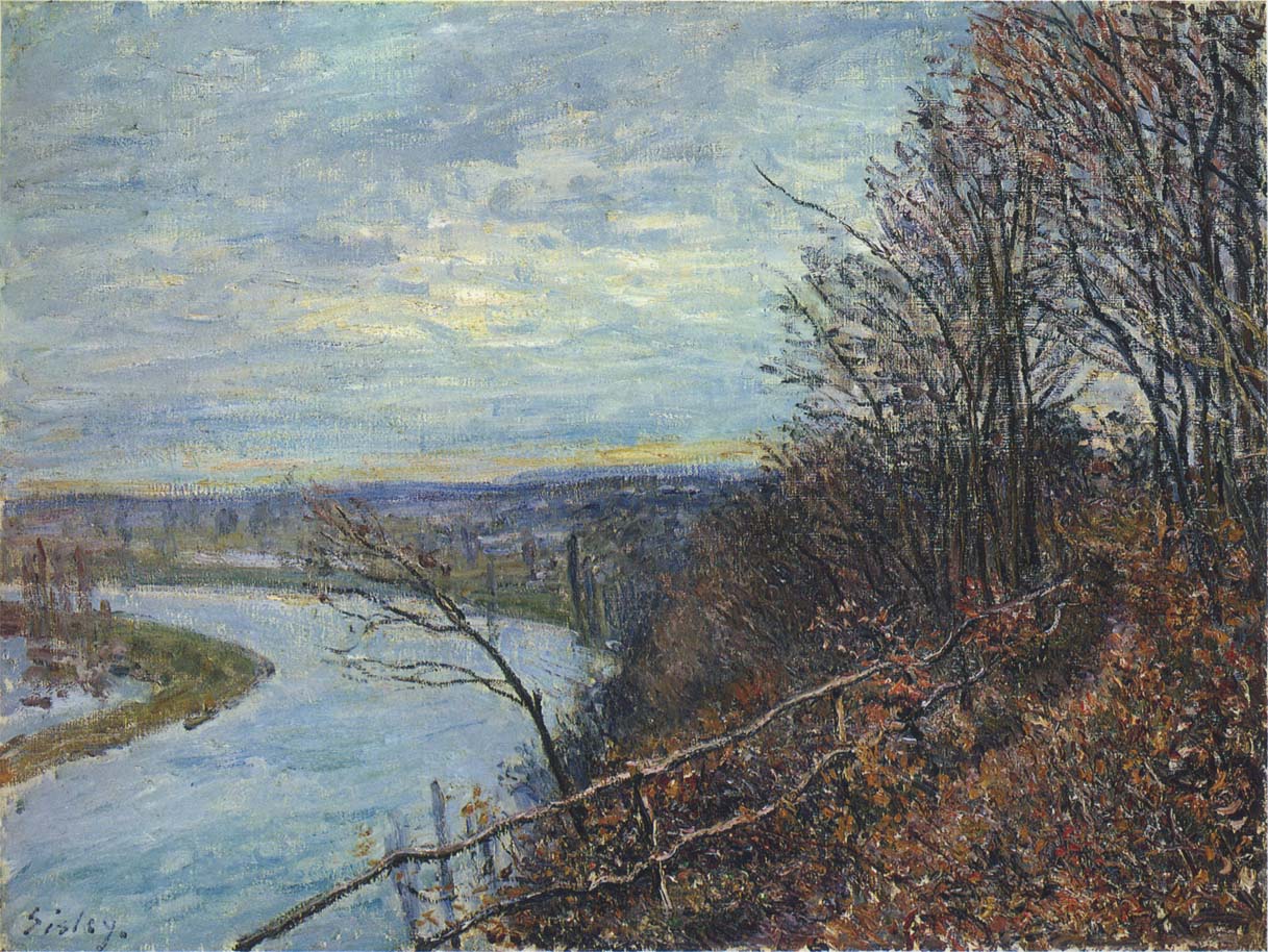 November Afternoon (1881) - Alfred Sisley Tablo