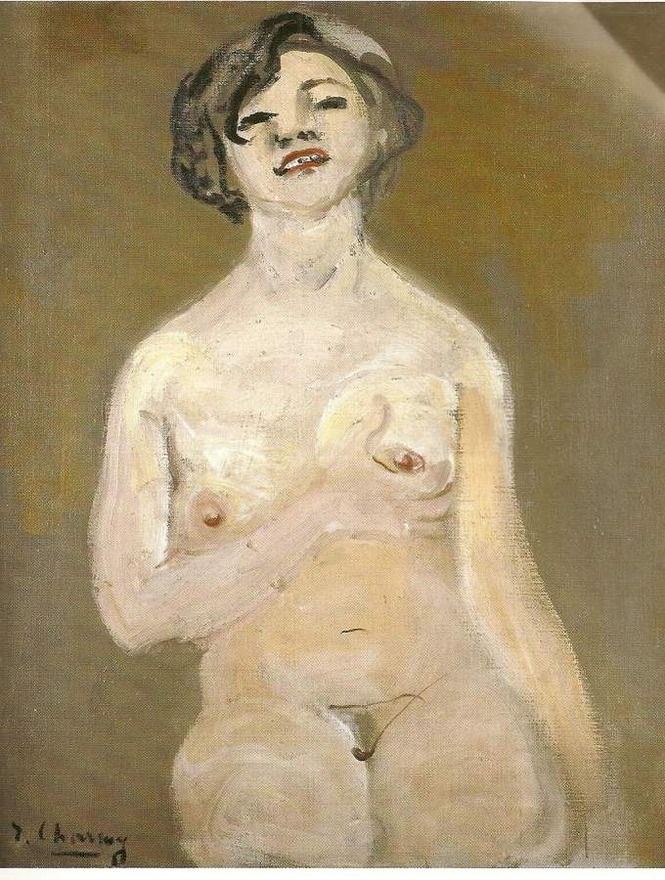 Nude Holding Her Breast (1920) - Émilie Charmy Tablo
