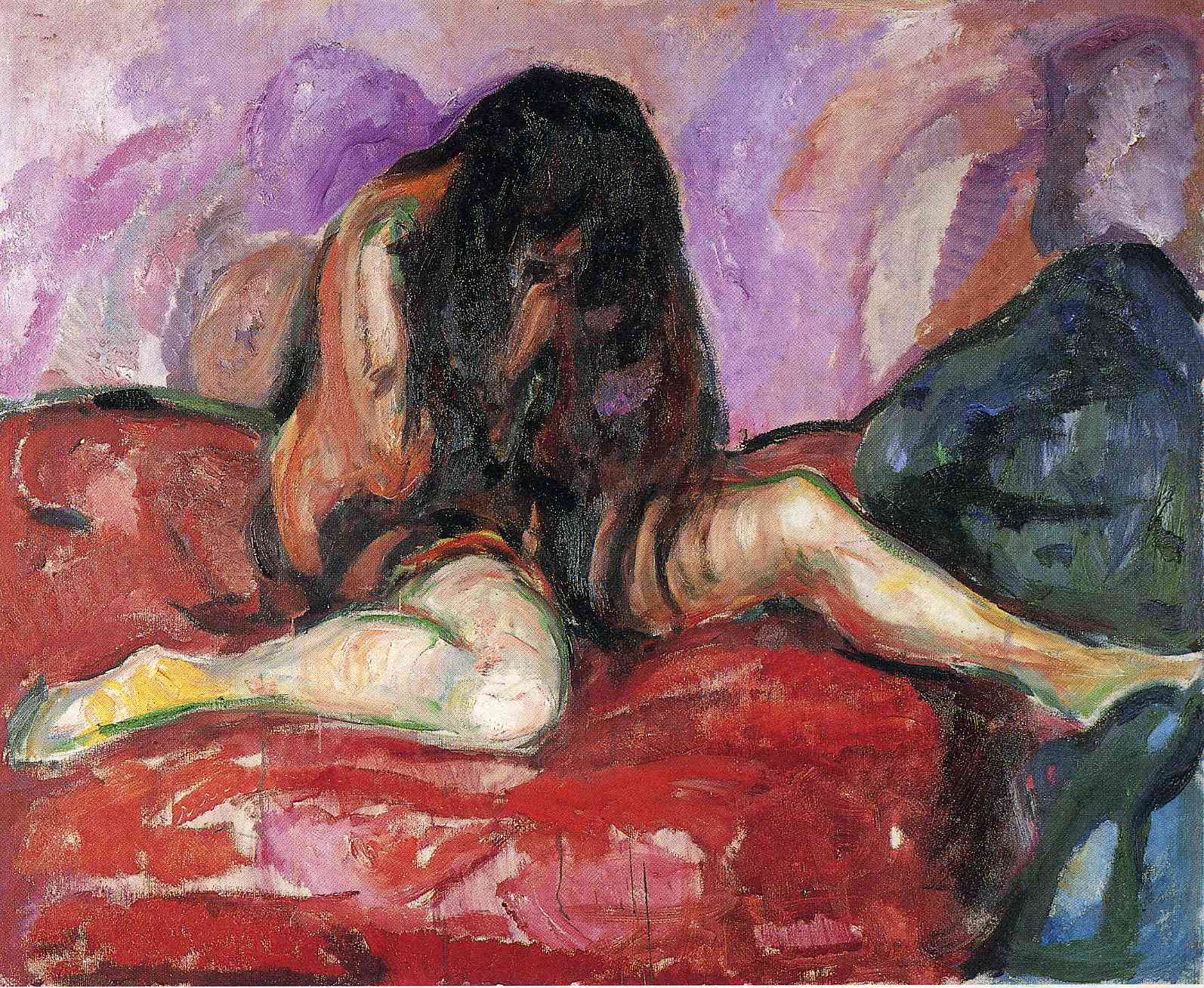 Nude I (1913) - Edvard Munch Tablo